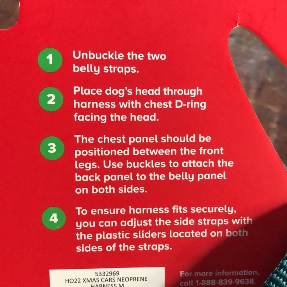 NWT Camper Comfort Dog Harness M